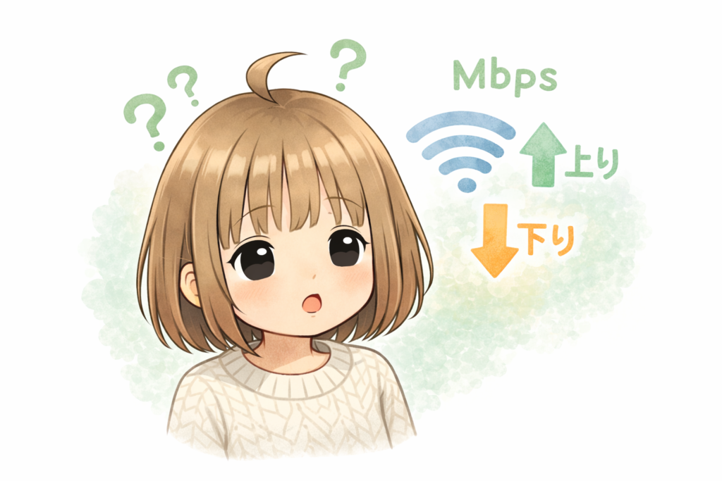 回線速度の「Mbps」や上り・下りは、最初は分かりにくいポイントでした。