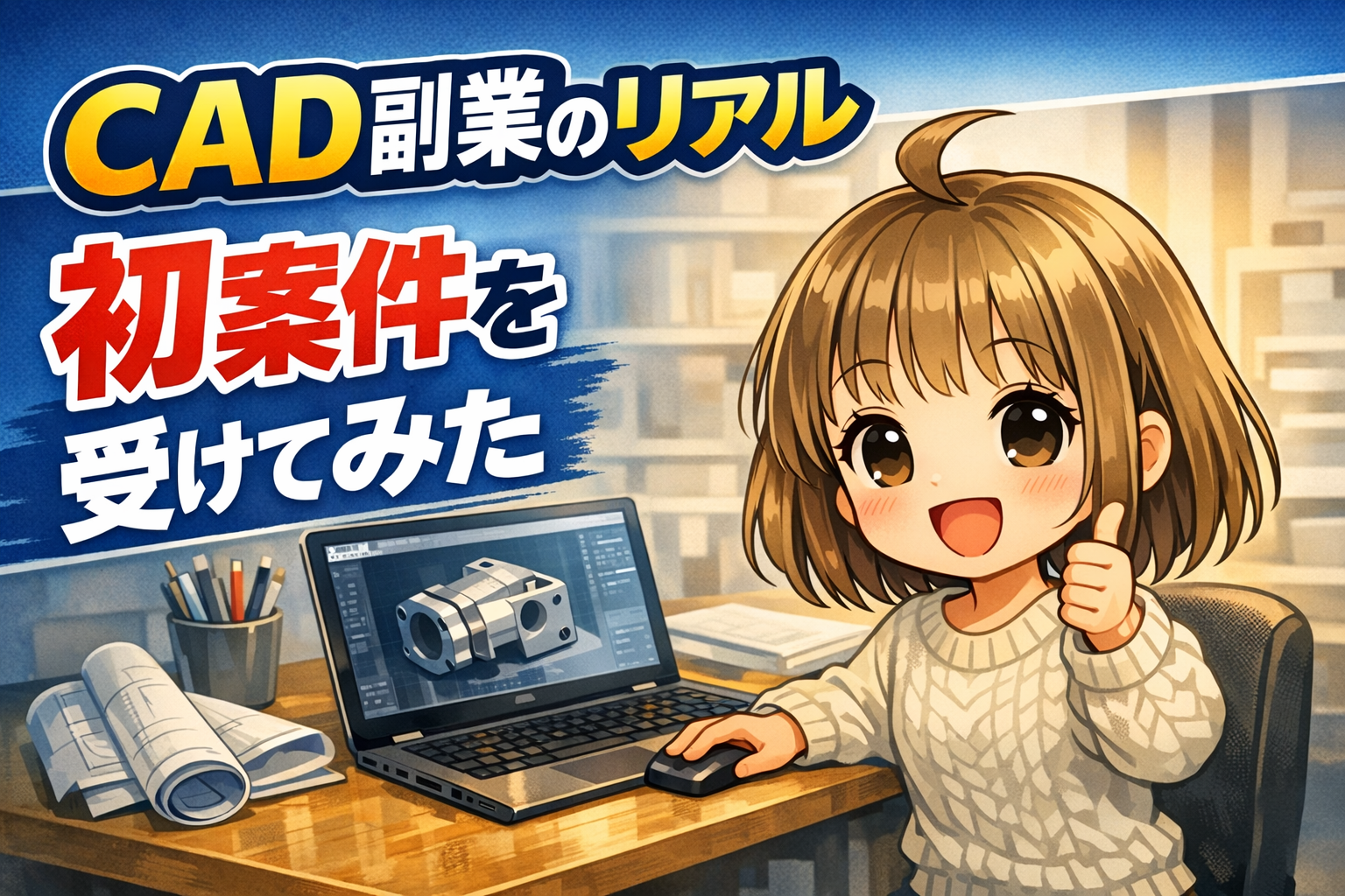 CAD副業のリアル体験 初案件を受けてみた