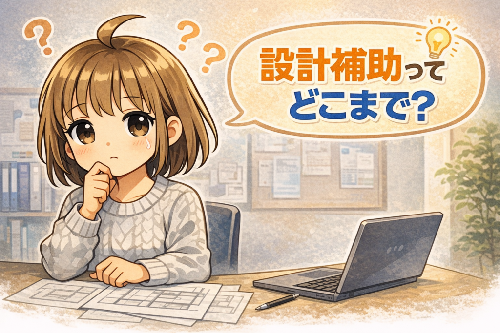 設計補助とは 仕事内容 CADオペレーター 違い